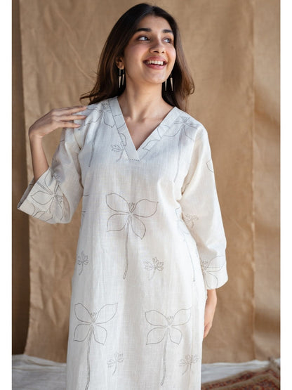 Ivory Blossom Minimalist Co-ord Set