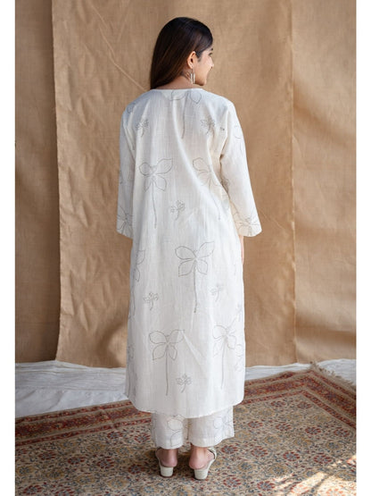 Ivory Blossom Minimalist Co-ord Set