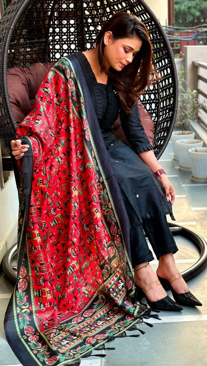 New Black  Cotton With Embroidery Work Set Perfect For You